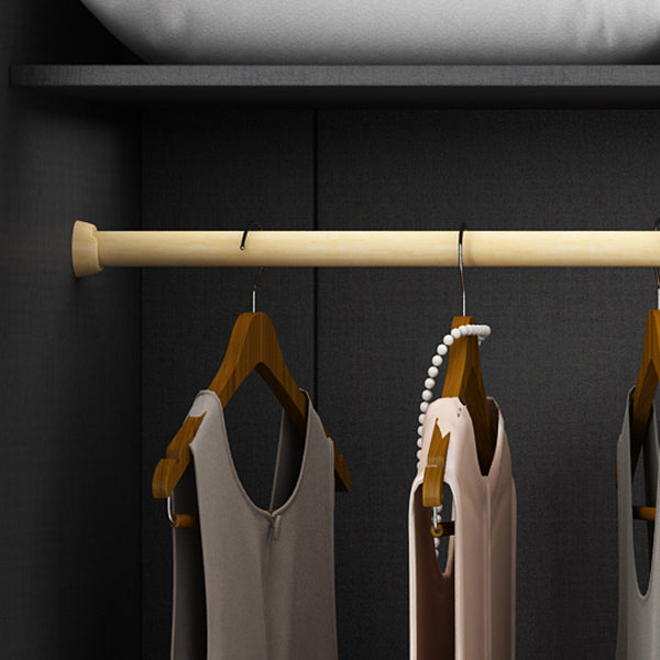 White and Black Wardrobe Armoire Engineered Wood Wardrobe Closet Clearhalo 'Armoires & Wardrobes' 'armoires_wardrobes' 'Bedroom Furniture' 'furn' 'furn_armoires_wardrobes' 'Furniture' 5740183