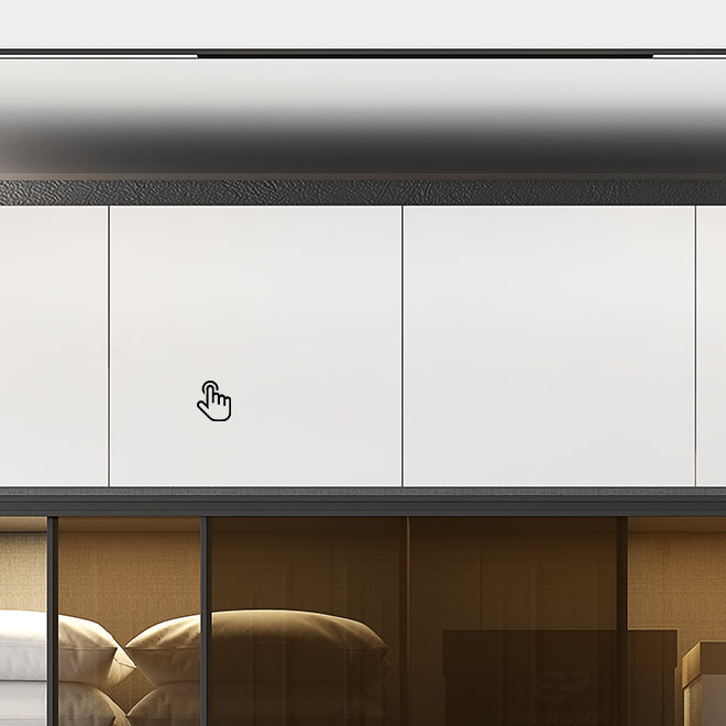 White and Black Wardrobe Armoire Engineered Wood Wardrobe Closet Clearhalo 'Armoires & Wardrobes' 'armoires_wardrobes' 'Bedroom Furniture' 'furn' 'furn_armoires_wardrobes' 'Furniture' 5740184