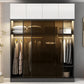 White and Black Wardrobe Armoire Engineered Wood Wardrobe Closet Clearhalo 'Armoires & Wardrobes' 'armoires_wardrobes' 'Bedroom Furniture' 'furn' 'furn_armoires_wardrobes' 'Furniture' 5740188