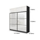 White and Black Wardrobe Armoire Engineered Wood Wardrobe Closet Clearhalo 'Armoires & Wardrobes' 'armoires_wardrobes' 'Bedroom Furniture' 'furn' 'furn_armoires_wardrobes' 'Furniture' 5740194