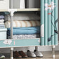 Contemporary Wardrobe Metal Bedroom Wardrobe Closet with Shelves Clearhalo 'Armoires & Wardrobes' 'armoires_wardrobes' 'Bedroom Furniture' 'furn' 'furn_armoires_wardrobes' 'Furniture' 5740213