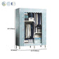 Contemporary Wardrobe Metal Bedroom Wardrobe Closet with Shelves Clearhalo 'Armoires & Wardrobes' 'armoires_wardrobes' 'Bedroom Furniture' 'furn' 'furn_armoires_wardrobes' 'Furniture' 5740222