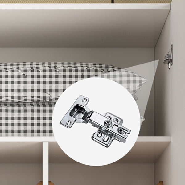 Wooden Wardrobe Closet With Shelves Contemporary Wardrobe Armoire Clearhalo 'Armoires & Wardrobes' 'armoires_wardrobes' 'Bedroom Furniture' 'furn' 'furn_armoires_wardrobes' 'Furniture' 5740245