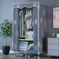 Modern Style Wardrobe Metal 1-Door Wardrobe Closet with Cloth Rod Clearhalo 'Armoires & Wardrobes' 'armoires_wardrobes' 'Bedroom Furniture' 'furn' 'furn_armoires_wardrobes' 'Furniture' 5740286