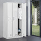 Grey Wardrobe Armoire Metal Contemporary Wardrobe Cabinet for Home