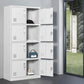 Grey Wardrobe Armoire Metal Contemporary Wardrobe Cabinet for Home