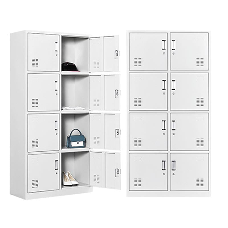 Grey Wardrobe Armoire Metal Contemporary Wardrobe Cabinet for Home