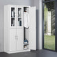 Grey Wardrobe Armoire Metal Contemporary Wardrobe Cabinet for Home