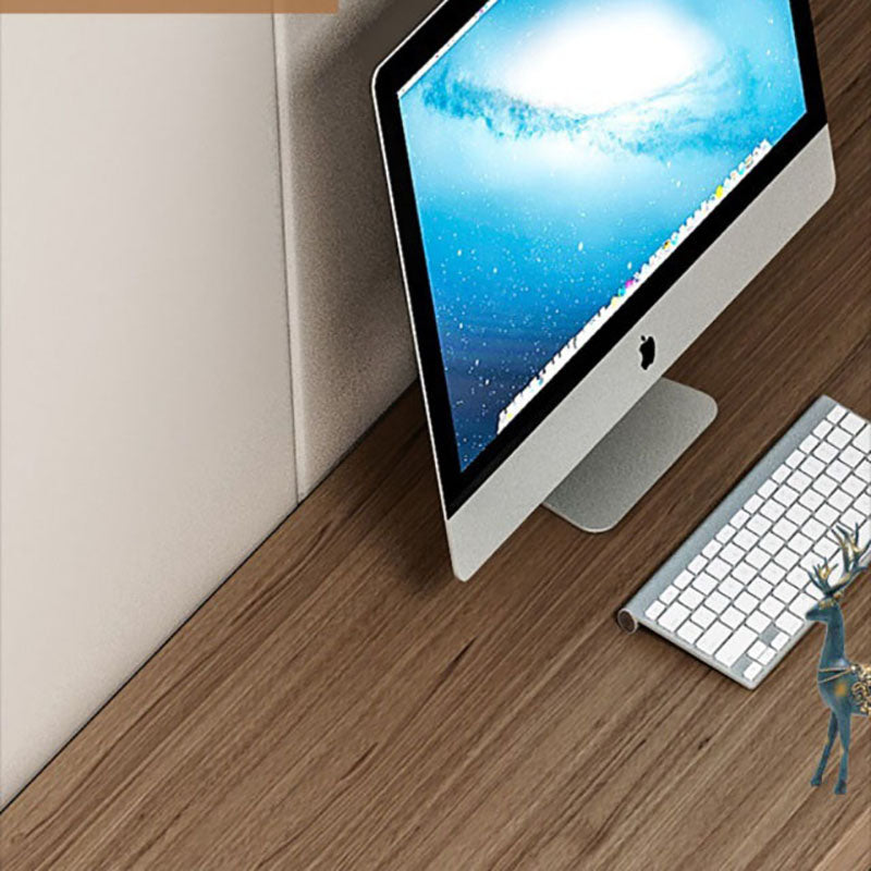 Escritorio de escritura de madera maciza contemporánea de 30 "altura escritorio de oficina en forma de L de altura