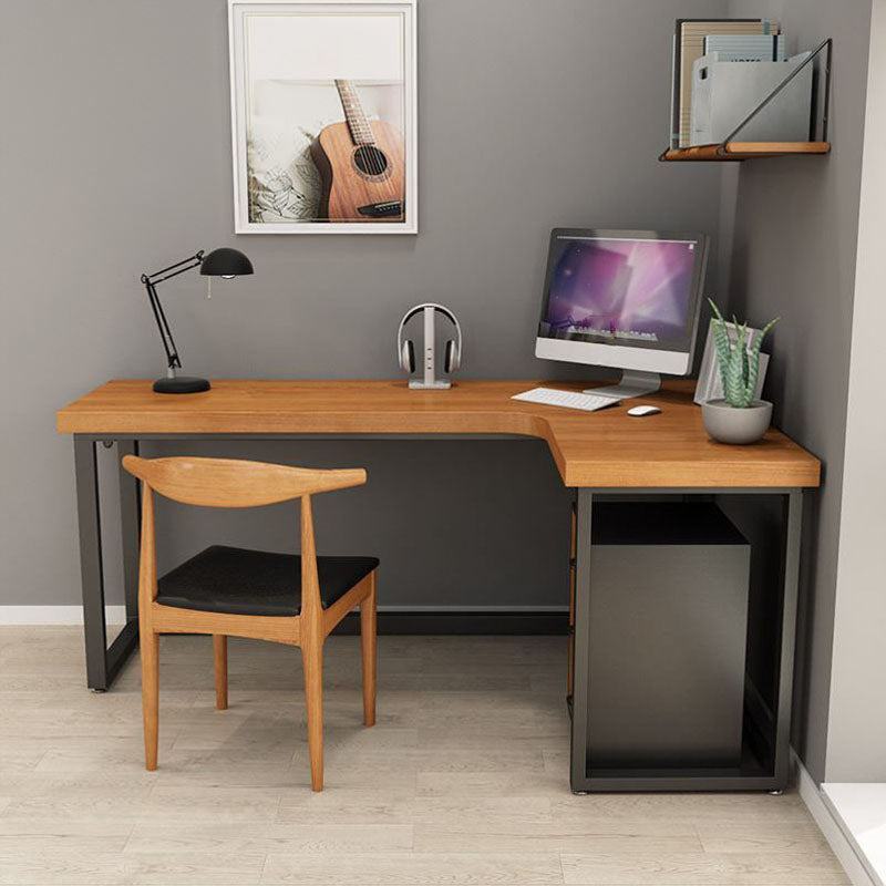 Home Contemporary Writing Desk 30" Height L-Shape Matte Finish Office Desk Clearhalo 'furn' 'furn_office_desk' 'Furniture' 'Office Desks' 'Office Furniture' 'office_desk' 5740817