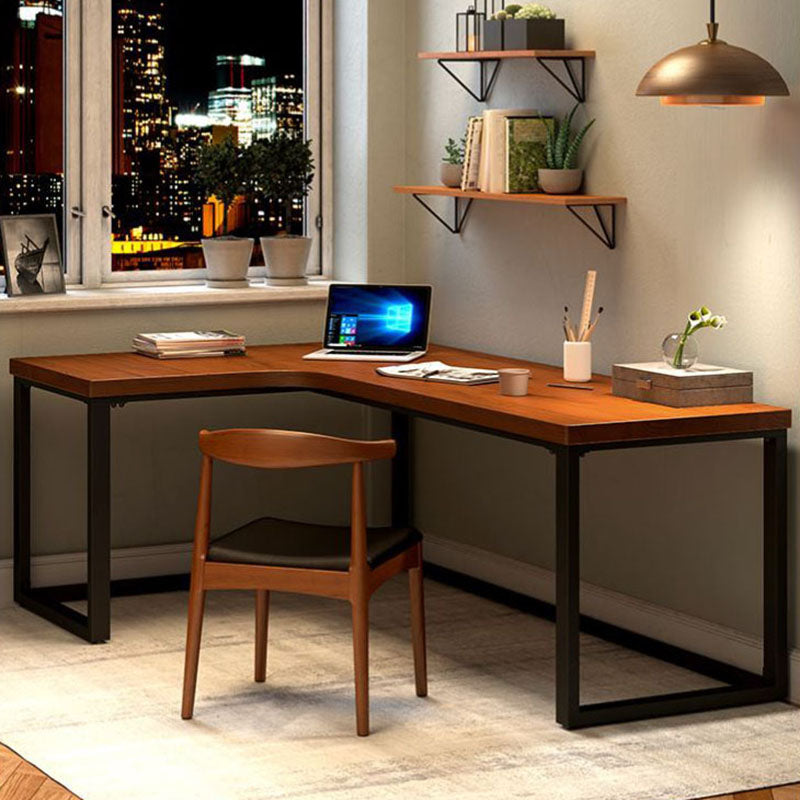 Home Contemporary Writing Desk 30" Height L-Shape Matte Finish Office Desk Clearhalo 'furn' 'furn_office_desk' 'Furniture' 'Office Desks' 'Office Furniture' 'office_desk' 5740818