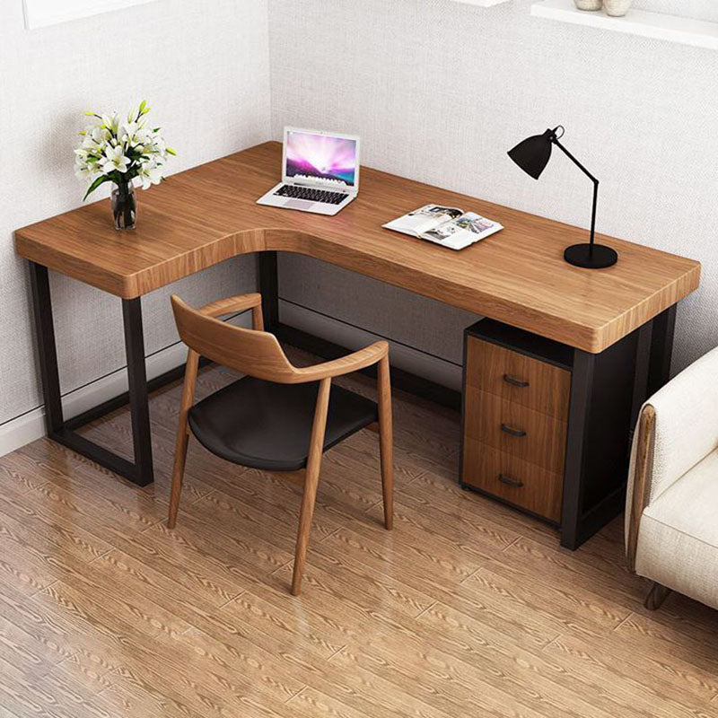 Home Contemporary Writing Desk 30" Height L-Shape Matte Finish Office Desk Clearhalo 'furn' 'furn_office_desk' 'Furniture' 'Office Desks' 'Office Furniture' 'office_desk' 5740820