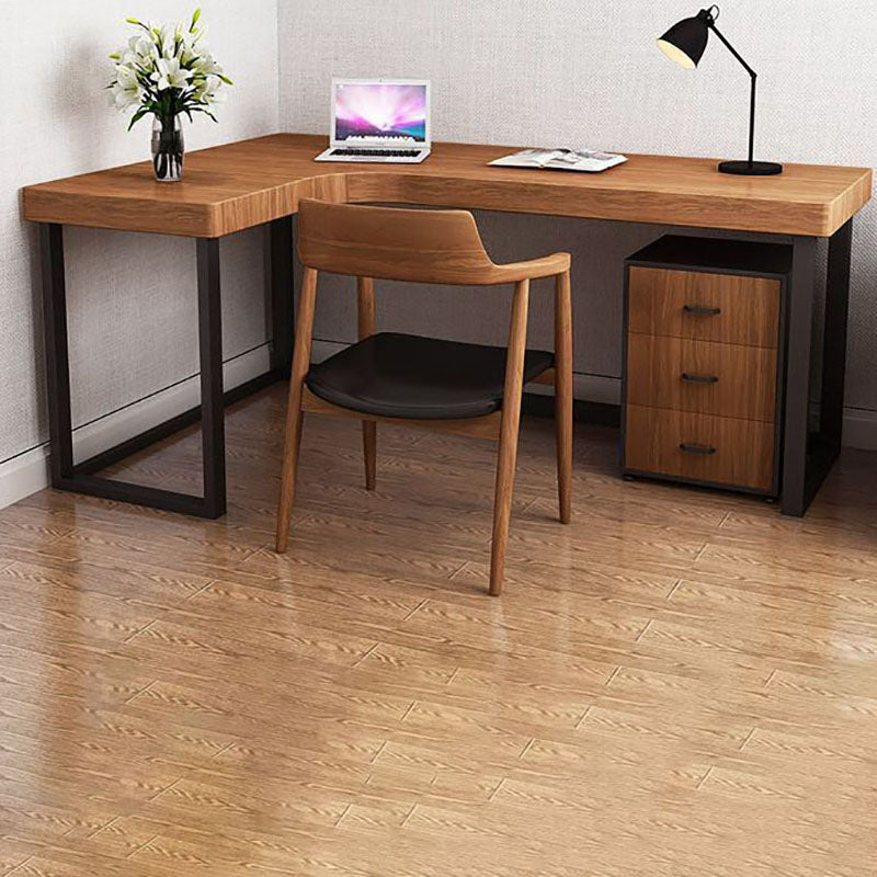 Home Contemporary Writing Desk 30" Height L-Shape Matte Finish Office Desk Clearhalo 'furn' 'furn_office_desk' 'Furniture' 'Office Desks' 'Office Furniture' 'office_desk' 5740827