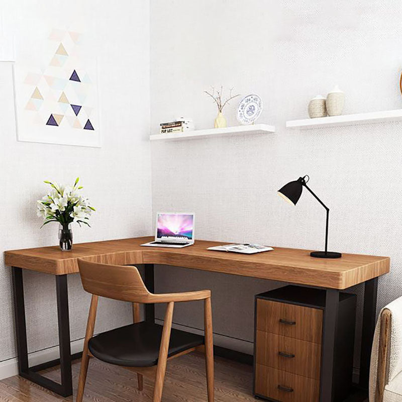 Home Contemporary Writing Desk 30" Height L-Shape Matte Finish Office Desk Clearhalo 'furn' 'furn_office_desk' 'Furniture' 'Office Desks' 'Office Furniture' 'office_desk' 5740828