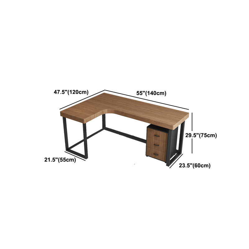 Home Contemporary Writing Desk 30" Height L-Shape Matte Finish Office Desk Clearhalo 'furn' 'furn_office_desk' 'Furniture' 'Office Desks' 'Office Furniture' 'office_desk' 5740832