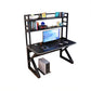 Contemporary Home Computer Desk Rectangular Wooden Gaming Desk Black Clearhalo 'furn' 'furn_office_desk' 'Furniture' 'Office Desks' 'Office Furniture' 'office_desk' 5740945