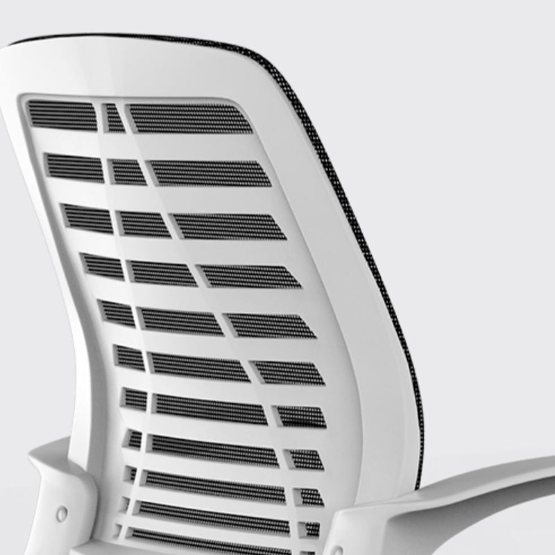 Silla de oficina de armas fija moderna silla de oficina de diapositivas ajustables negras