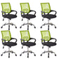 Modern Fixed Arms Office Chair Tilt Mechanism Nylon Office Chair