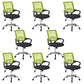 Modern Fixed Arms Office Chair Tilt Mechanism Nylon Office Chair