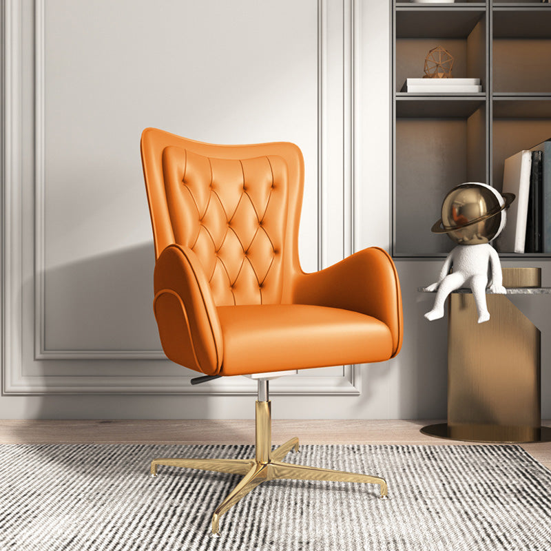 モダンなレザーエットとメッシュのエグゼクティブチェア布張りのミッドバックタスクチェア