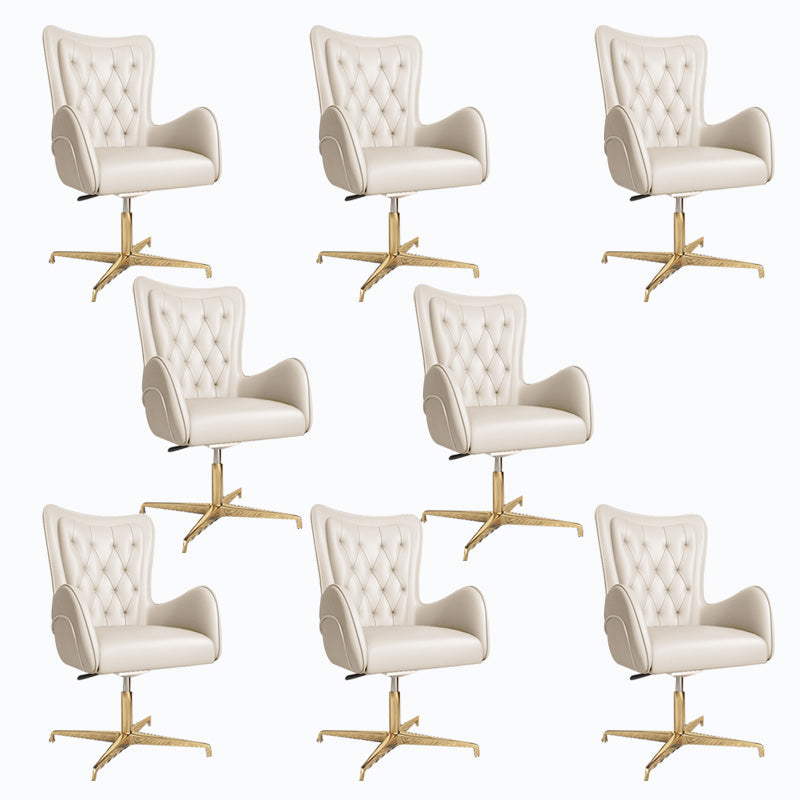 モダンなレザーエットとメッシュのエグゼクティブチェア布張りのミッドバックタスクチェア