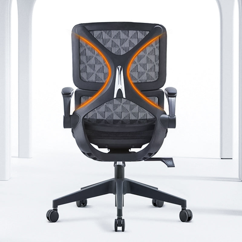 Low Back Office Chair Armrests Soft Cushioned Adjustable Swivel Task Chair Clearhalo 'furn' 'furn_office_chair' 'Furniture' 'Office Chairs' 'Office Furniture' 'office_chair' 5741299