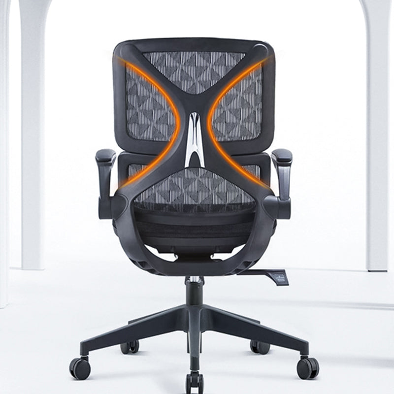 Low Back Office Chair Armrests Soft Cushioned Adjustable Swivel Task Chair Clearhalo 'furn' 'furn_office_chair' 'Furniture' 'Office Chairs' 'Office Furniture' 'office_chair' 5741303