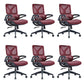 Low Back Office Chair Armrests Soft Cushioned Adjustable Swivel Task Chair
