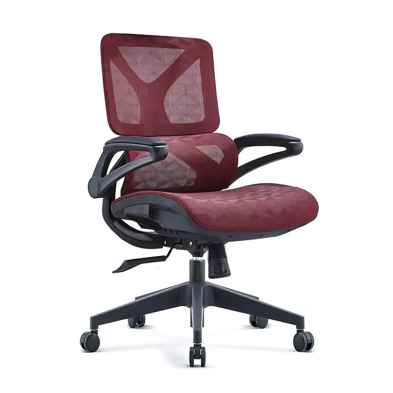 Low Back Office Chair Armrests Soft Cushioned Adjustable Swivel Task Chair Clearhalo 'furn' 'furn_office_chair' 'Furniture' 'Office Chairs' 'Office Furniture' 'office_chair' 5741306