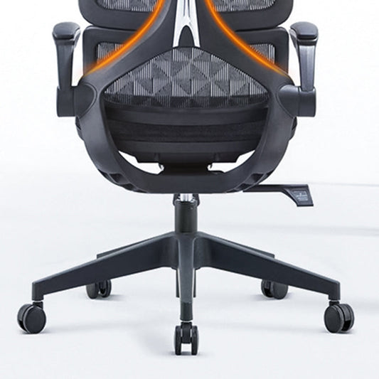 低いバックオフィスチェアアームレストソフトクッション付き調整可能なスイベルタスクチェア