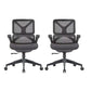 Low Back Office Chair Armrests Soft Cushioned Adjustable Swivel Task Chair