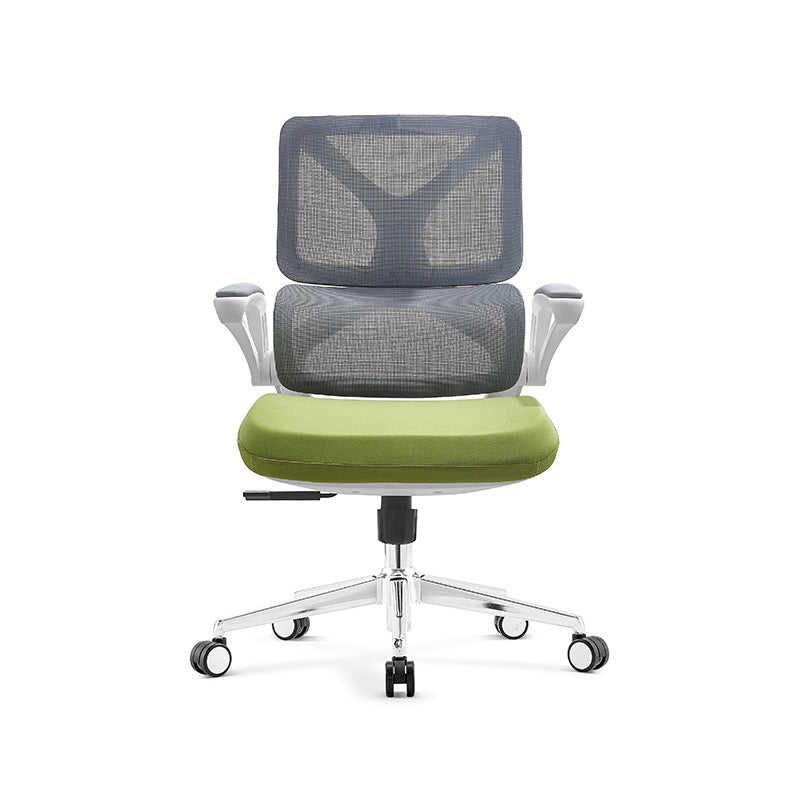 Low Back Office Chair Armrests Soft Cushioned Adjustable Swivel Task Chair Green 1 Piece Clearhalo 'furn' 'furn_office_chair' 'Furniture' 'Office Chairs' 'Office Furniture' 'office_chair' 5741316