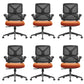 Low Back Office Chair Armrests Soft Cushioned Adjustable Swivel Task Chair