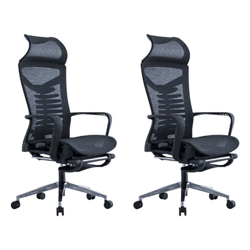 Chaise de bureau ergonomique Mesh Desk High Back Linen Task Task With Castor