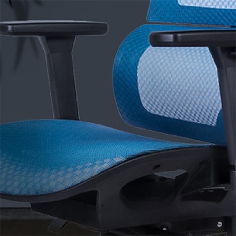 Chaise de bureau à domicile en tissu contemporain High-back chaise de bureau ergonomique réglable