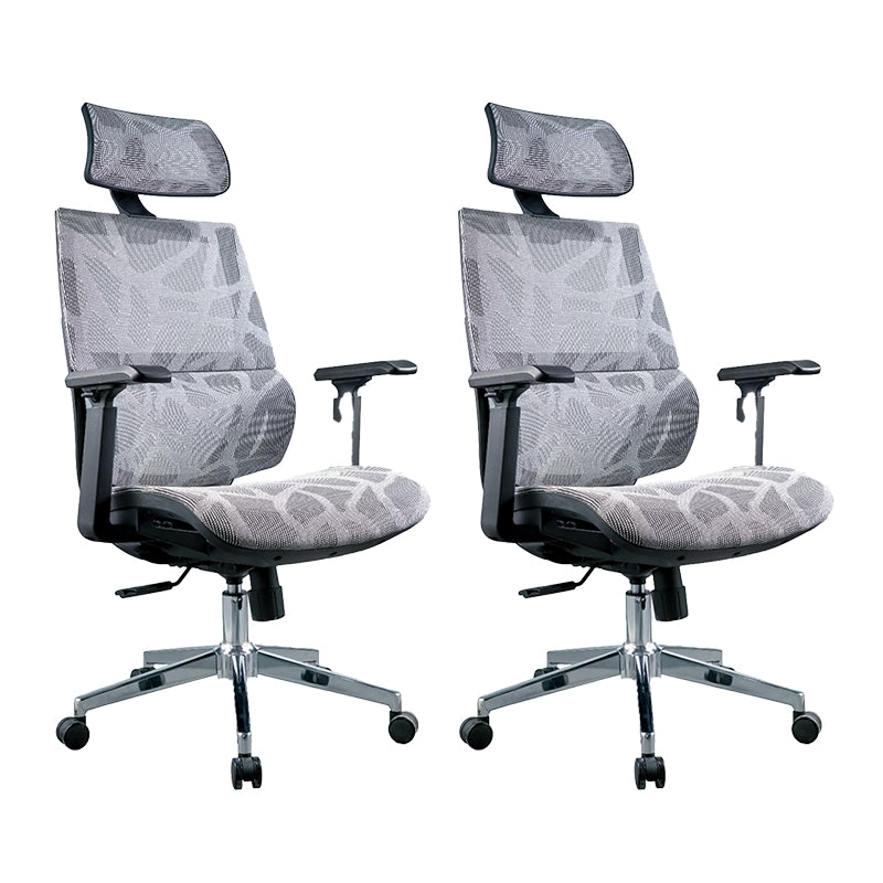 Mesh Desk Home Office Chair High Back Black Swivel Office Chair 2 Piece Set Clearhalo 'furn' 'furn_office_chair' 'Furniture' 'Office Chairs' 'Office Furniture' 'office_chair' 5741358