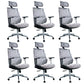 Mesh Desk Home Office Chair High Back Black Swivel Office Chair 6 Piece Set Clearhalo 'furn' 'furn_office_chair' 'Furniture' 'Office Chairs' 'Office Furniture' 'office_chair' 5741362