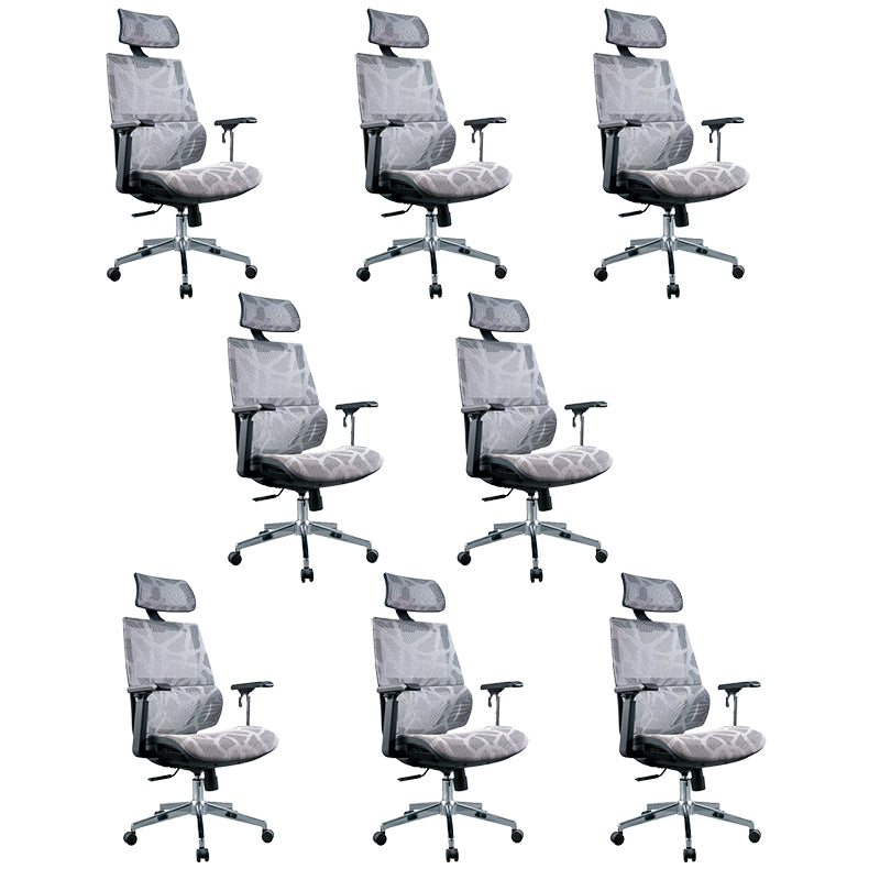 Mesh Desk Home Office Chair High Back Black Swivel Office Chair 8 Piece Set Clearhalo 'furn' 'furn_office_chair' 'Furniture' 'Office Chairs' 'Office Furniture' 'office_chair' 5741364