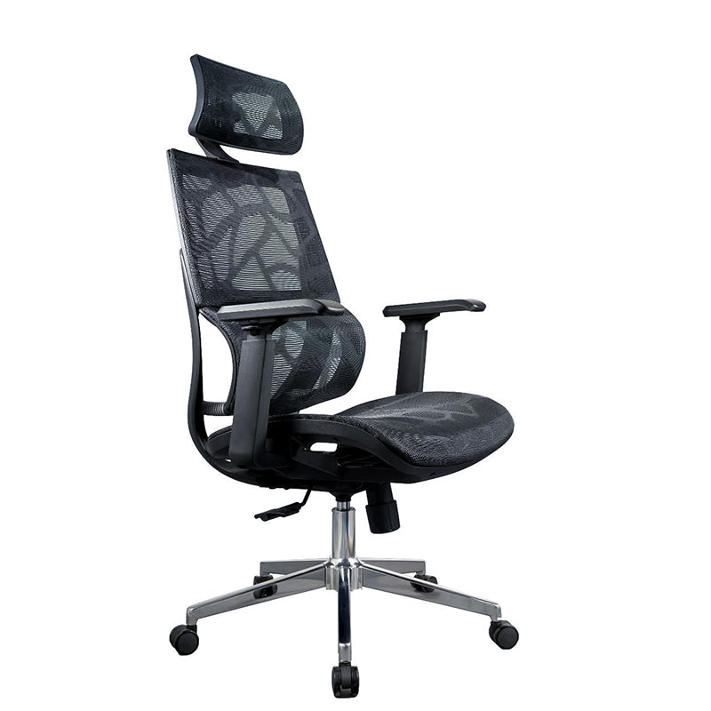 Mesh Desk Home Office Chair High Back Black Swivel Office Chair Clearhalo 'furn' 'furn_office_chair' 'Furniture' 'Office Chairs' 'Office Furniture' 'office_chair' 5741365