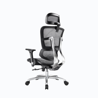 Velvet Task Chair Modern Home High-back Office Chair Ribbed Swivel