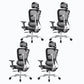 Velvet Task Chair Modern Home High-back Office Chair Ribbed Swivel