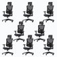 Velvet Task Chair Modern Home High-back Office Chair Ribbed Swivel