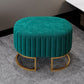 Glam Entryway Bench 15.75 Inch Wide Foam Cushioned Bench for Bedroom 24"L x 16"W x 17"H Green Clearhalo 'Benches' 'Chairs & Seating' 'furn' 'furn_benches' 'Furniture' 'Living Room Furniture' 5741449