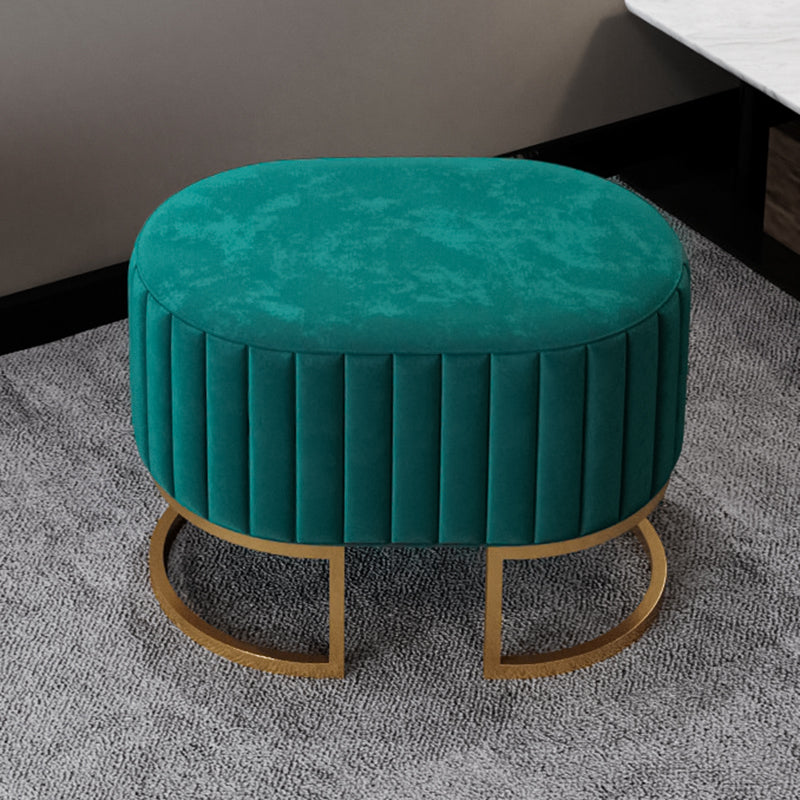 Glam Entryway Bench 15.75 Inch Wide Foam Cushioned Bench for Bedroom 24"L x 16"W x 17"H Green Clearhalo 'Benches' 'Chairs & Seating' 'furn' 'furn_benches' 'Furniture' 'Living Room Furniture' 5741449