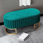 Glam Entryway Bench 15.75 Inch Wide Foam Cushioned Bench for Bedroom 35.4"L x 15.7"W x 16.9"H Green Clearhalo 'Benches' 'Chairs & Seating' 'furn' 'furn_benches' 'Furniture' 'Living Room Furniture' 5741456