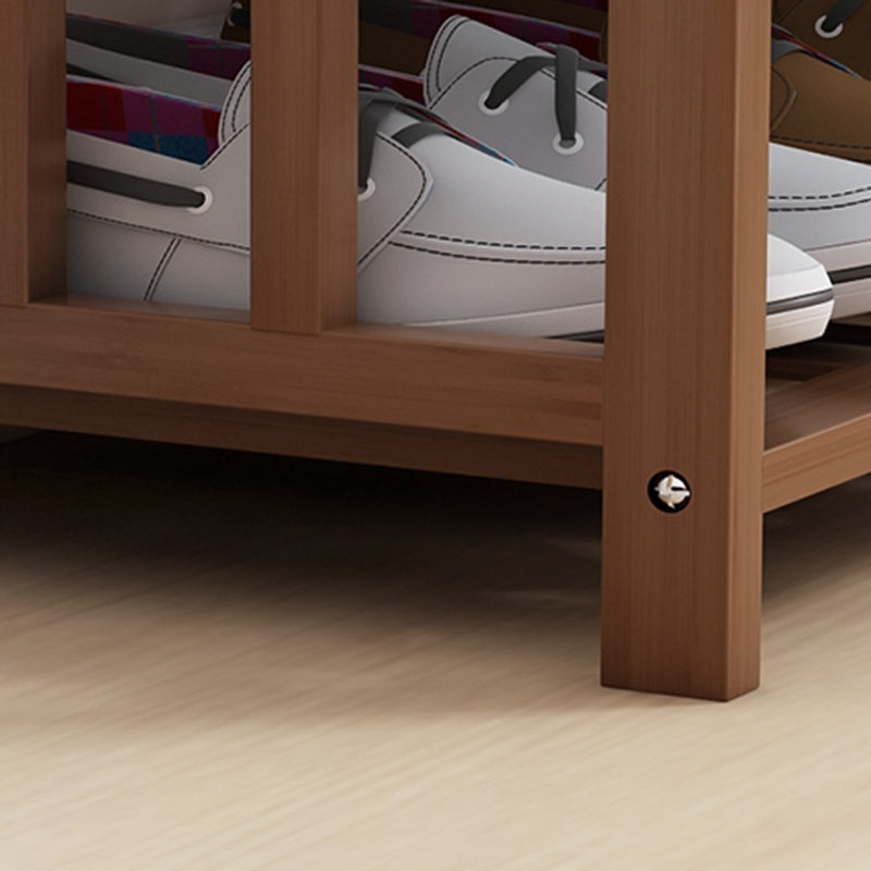 10.6"W Contemporary Entryway Bench Wood Cushioned Seating Bench Clearhalo 'Benches' 'Chairs & Seating' 'furn' 'furn_benches' 'Furniture' 'Living Room Furniture' 5741509