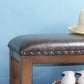 Traditional Brown Entryway Bench Upholstered Seating Bench with Legs Clearhalo 'Benches' 'Chairs & Seating' 'furn' 'furn_benches' 'Furniture' 'Living Room Furniture' 5741519