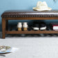 Traditional Brown Entryway Bench Upholstered Seating Bench with Legs Clearhalo 'Benches' 'Chairs & Seating' 'furn' 'furn_benches' 'Furniture' 'Living Room Furniture' 5741522