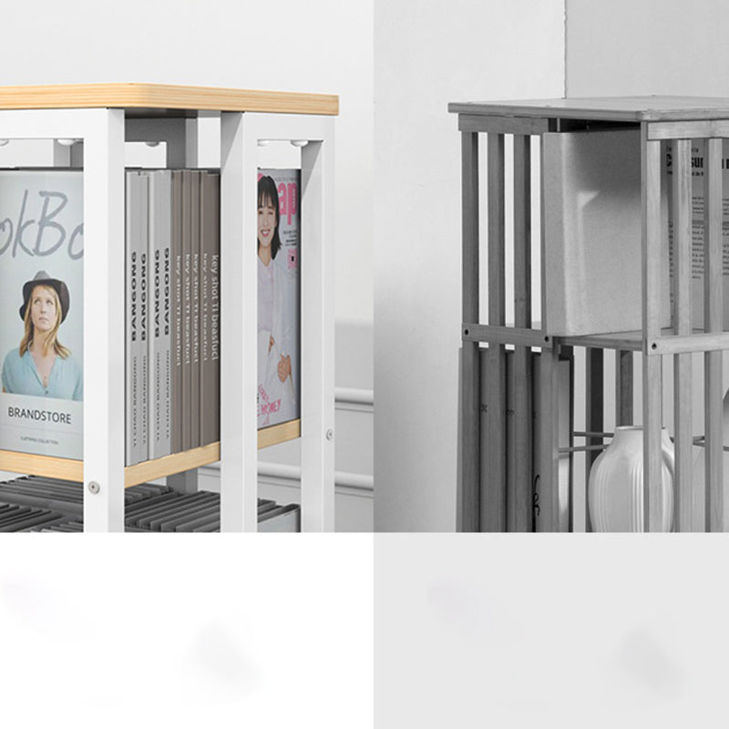 Libreria in metallo moderno standard a riposo aperto libreria verticale