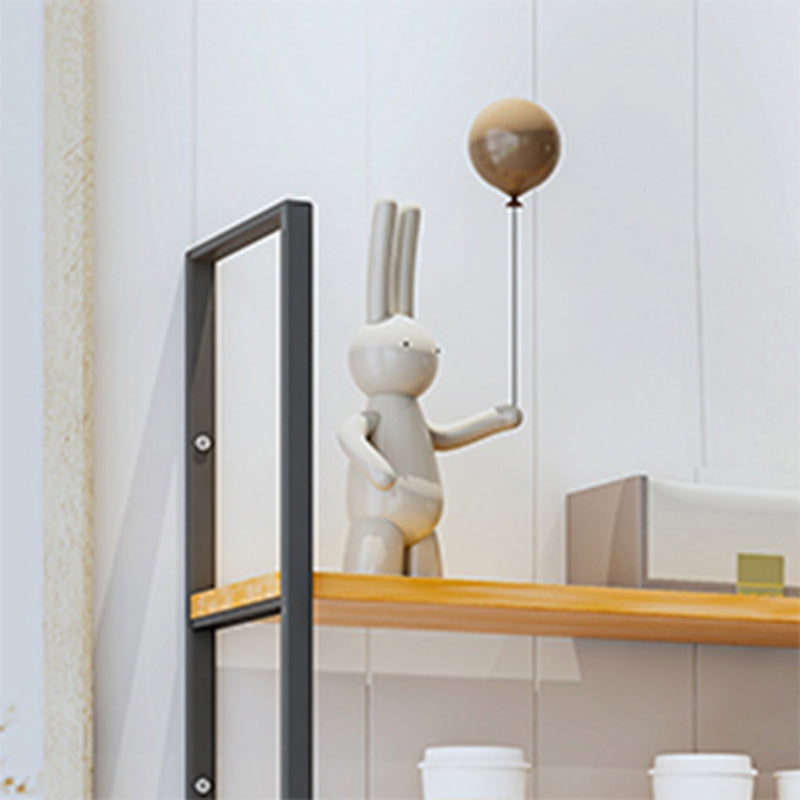 Modern Natural Floating Book Shelf Coffee Shop 43.3" H Bookshelf Clearhalo 'Bookcases' 'furn' 'furn_bookcases' 'Furniture' 'Office Furniture' 5741630